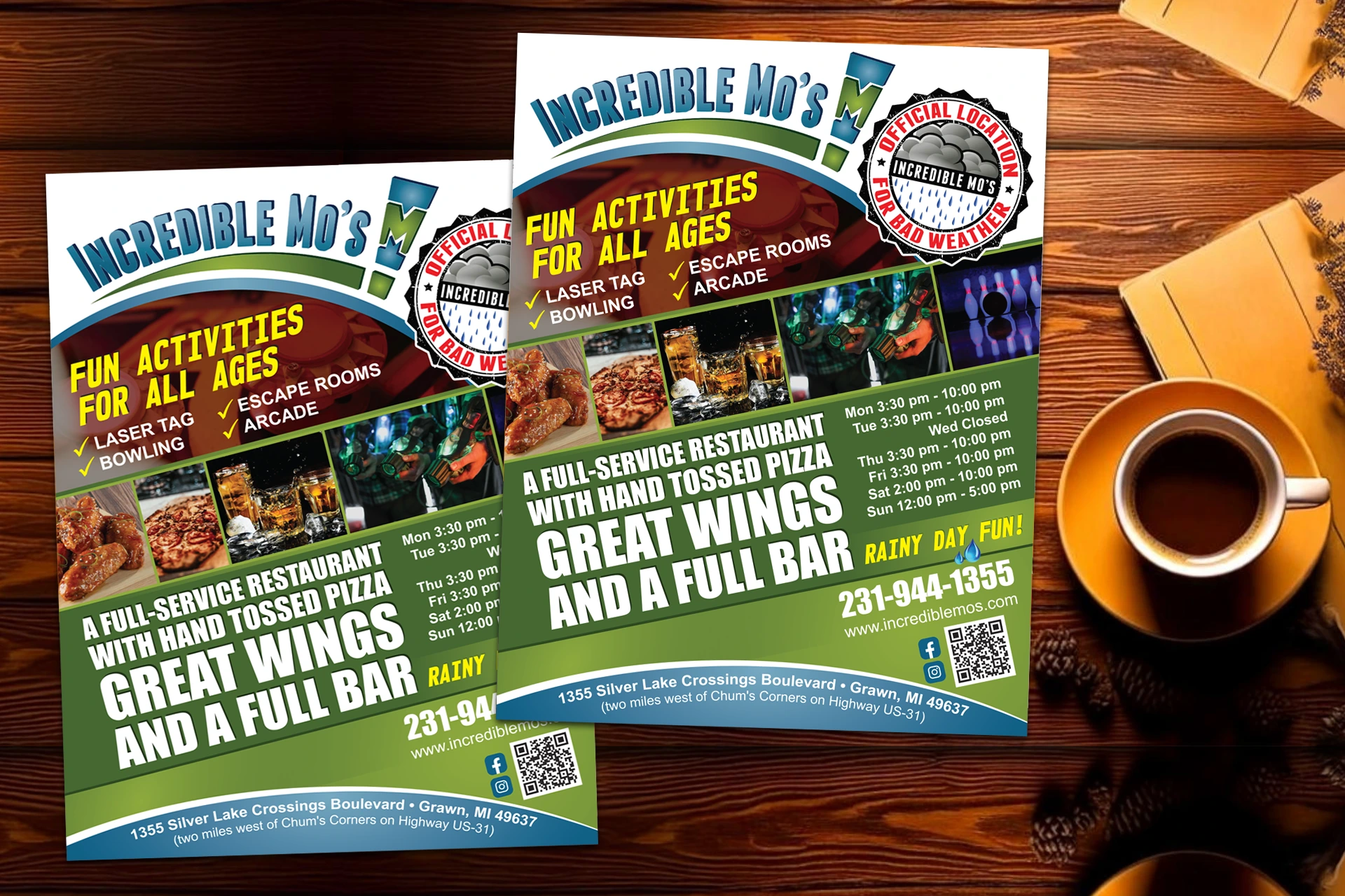 David Arthur Design - Restaurant Flyer Graphic Design