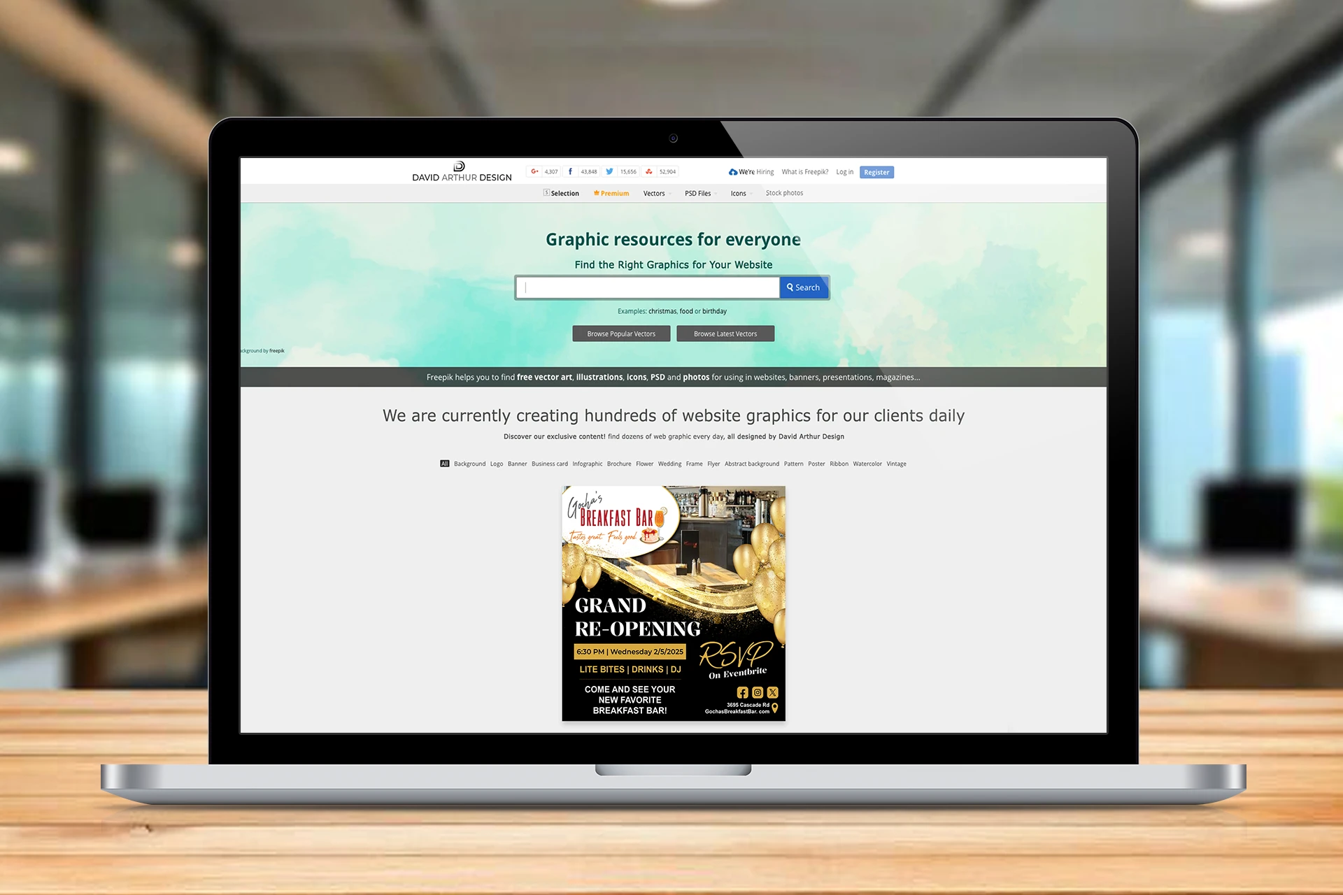 Gochas Grand Reopening Online Advertisement Design