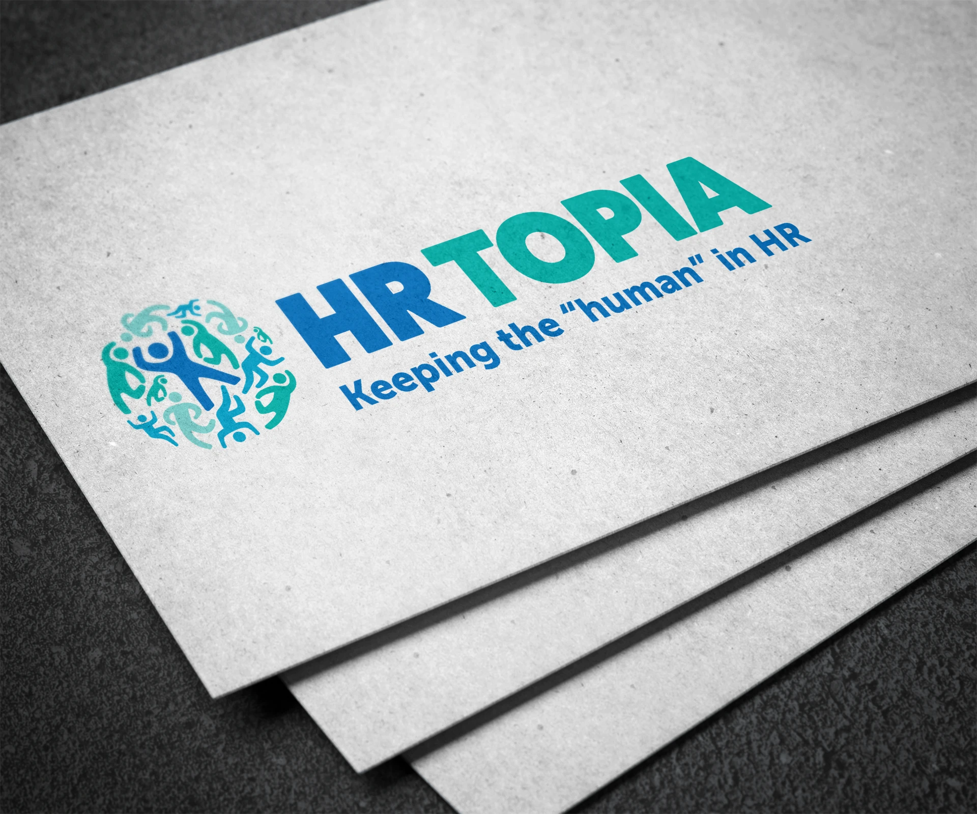 HR Topia Logo Concept Design