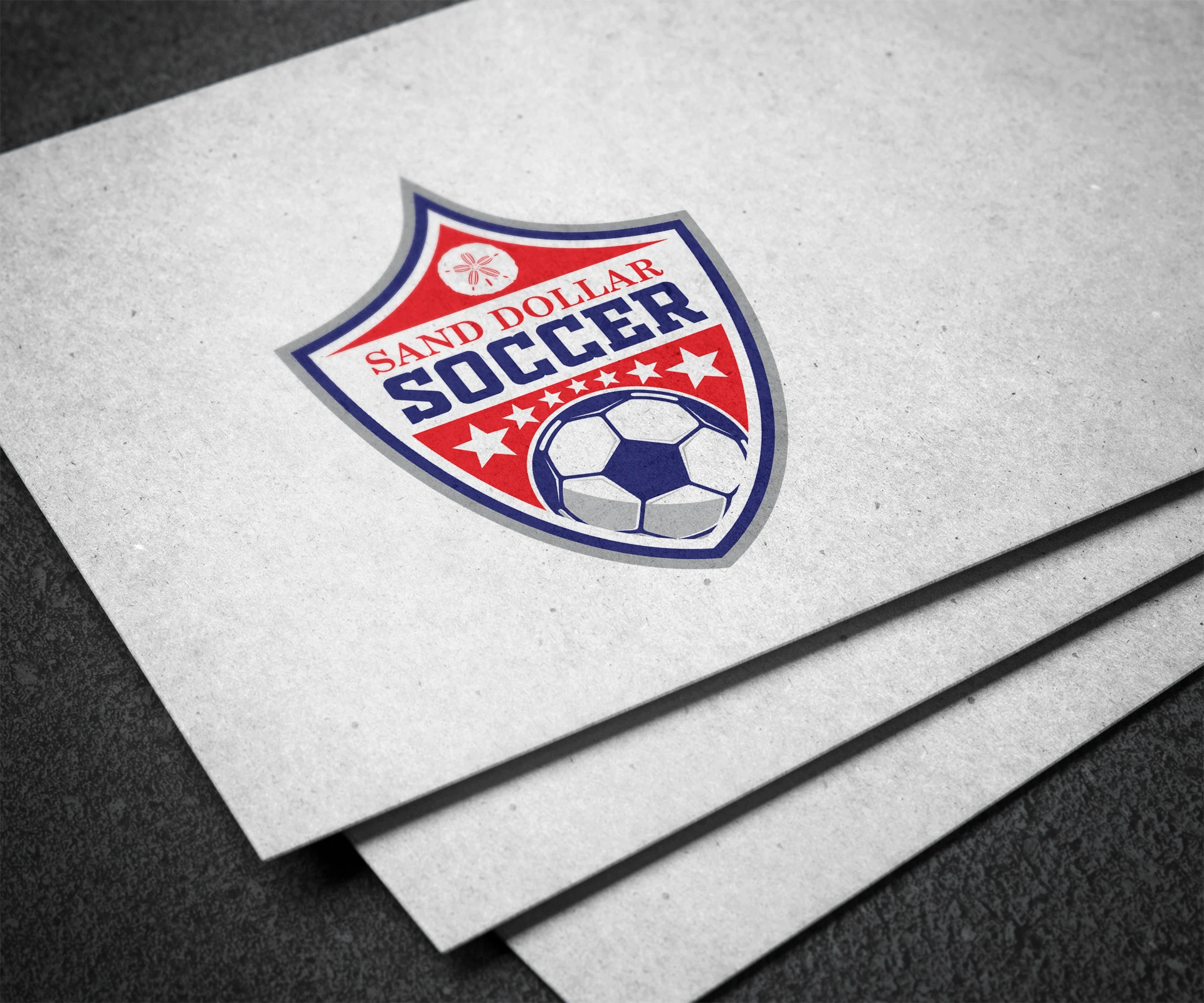 Sand Dollar Soccer Logo Concept Design